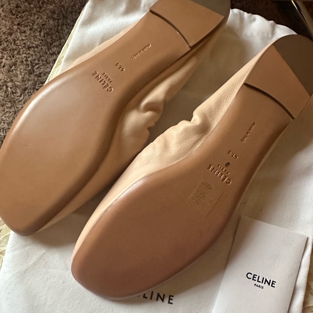 NEVER WORN - Celine Women's Cream Ballet Flats - Picture 3 of 7